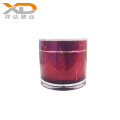 Red 200g 66oz bottle cosmetic customized plastic acrylic cream jar for skin care face pack